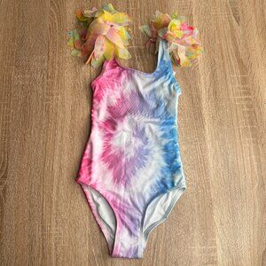 NWT STELLA COVE Shoulder Petals tie dye one piece size 2T